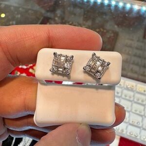 925 silver real diamond earrings😍